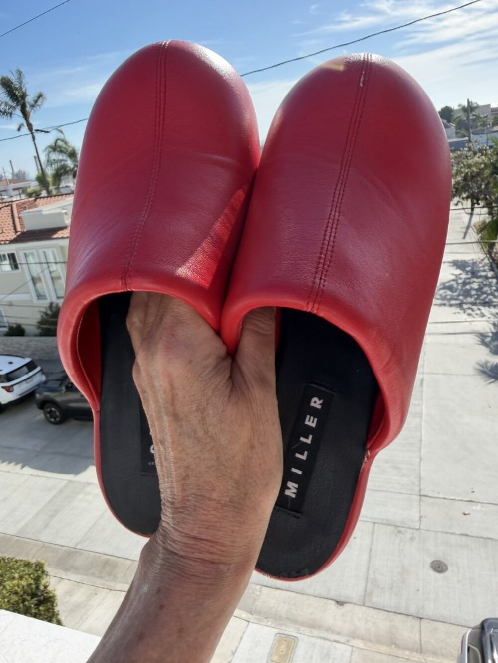Simon Miller Bubble Vegan Leather Red clog mule slip-on 38(8) avant garde boho